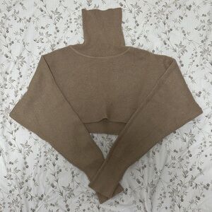 DRY GOODS Knitted Cropped Turtleneck